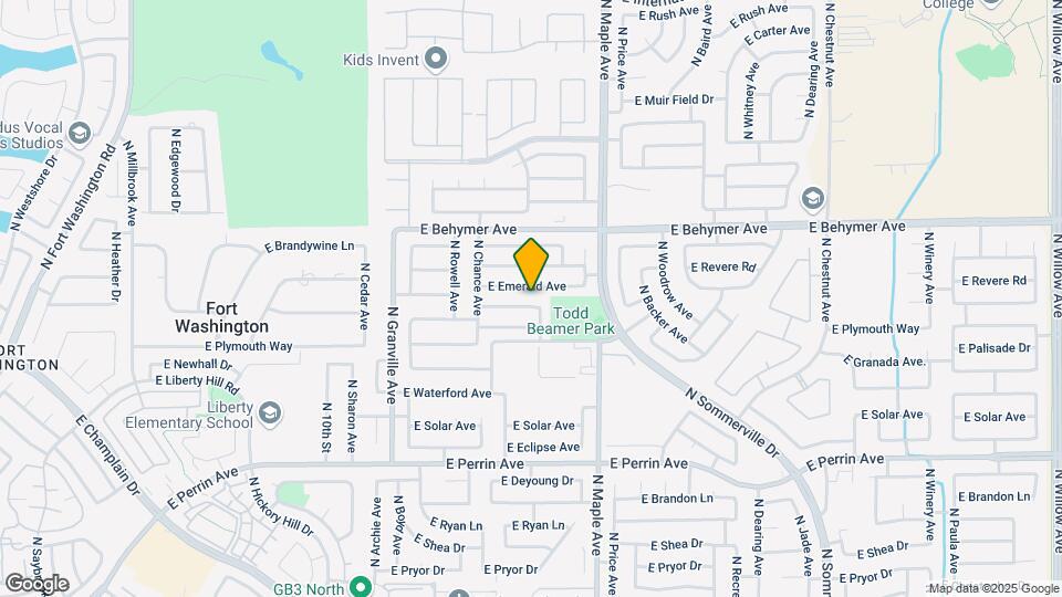 1820 E Ticonderoga Dr Map and Location Details