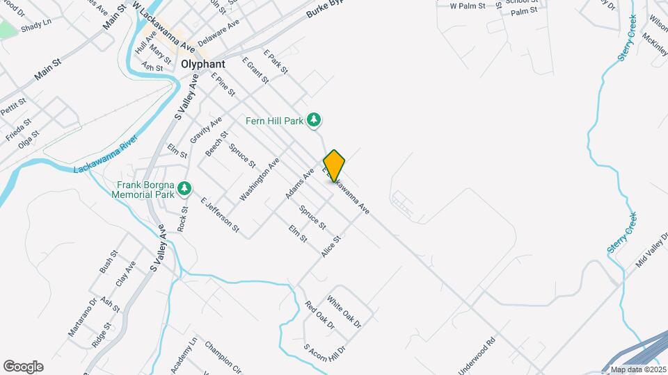 829 E Lackawanna Ave Map and Location Details