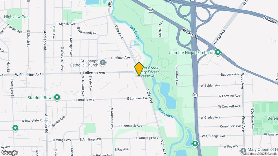 410 S Villa Ave Mapa y Detalles de la Ubicación