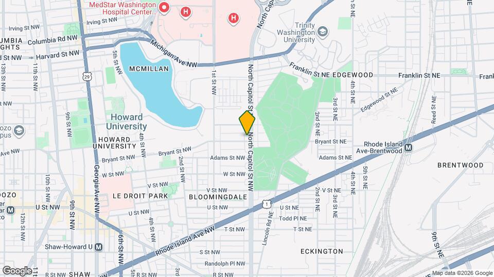 2400 N Capitol St NW Mapa y Detalles de la Ubicación