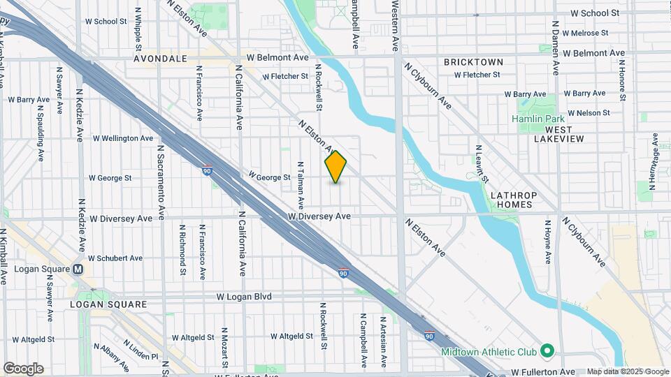 2840 N Maplewood Ave Map and Location Details