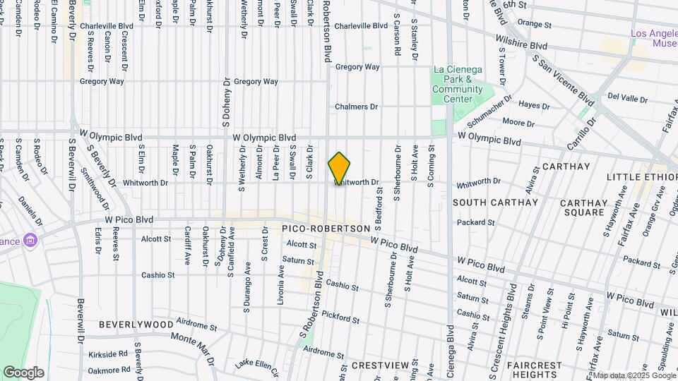 1115 S Wooster St Map and Location Details