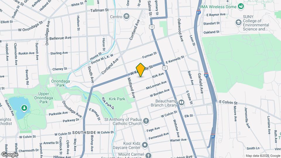 240 Kirk Ave Mapa y Detalles de la Ubicación