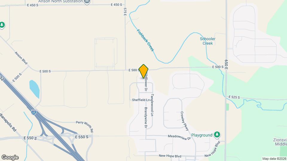 5872 Wintersweet Ln Map and Location Details