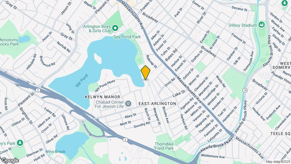 Spy Pond Condominiums Mapa y Detalles de la Ubicación