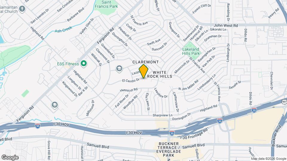 2540 El Cerrito Dr Map and Location Details