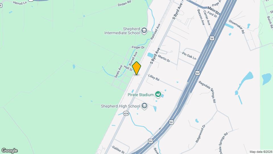 2050 S Byrd Ave Map and Location Details