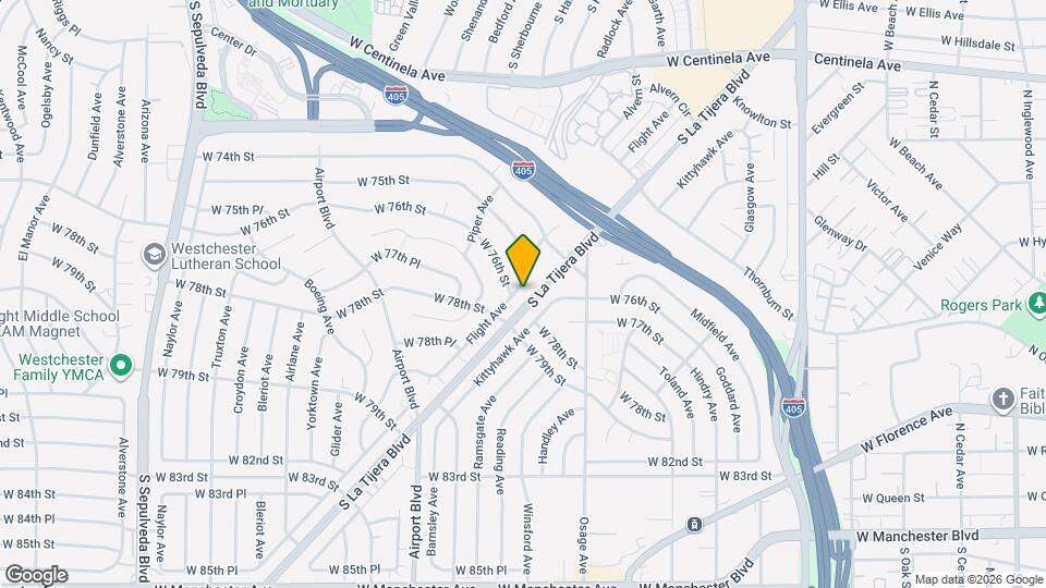 7544 Flight Ave Map and Location Details