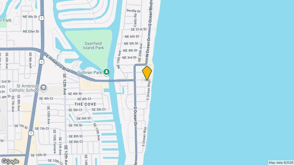 2080 E Hillsboro Blvd Map and Location Details