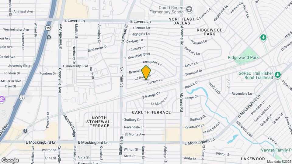 6207 Berwyn Ln Map and Location Details