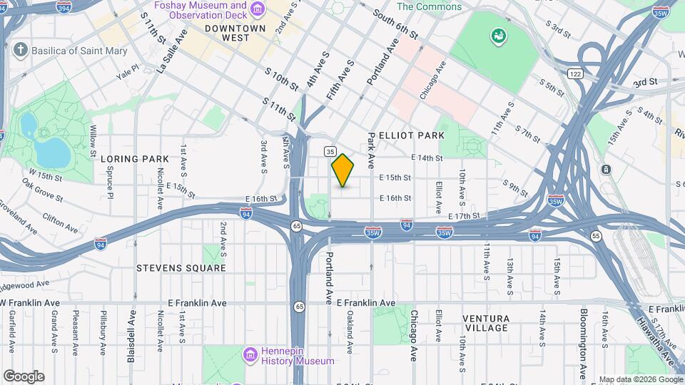 612 E 16th St Map and Location Details