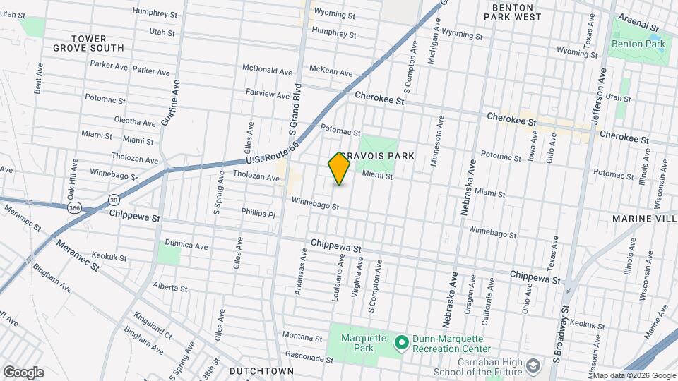 3634 Tennessee Ave Map and Location Details