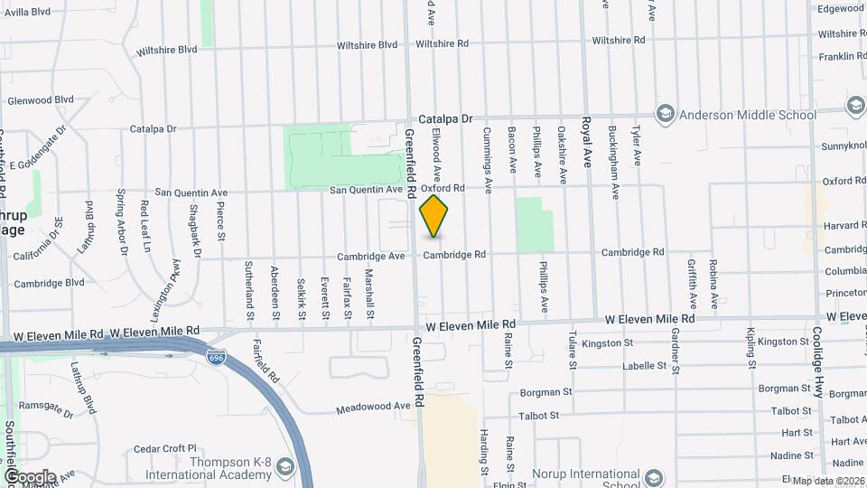 2043 Ellwood Ave Map and Location Details