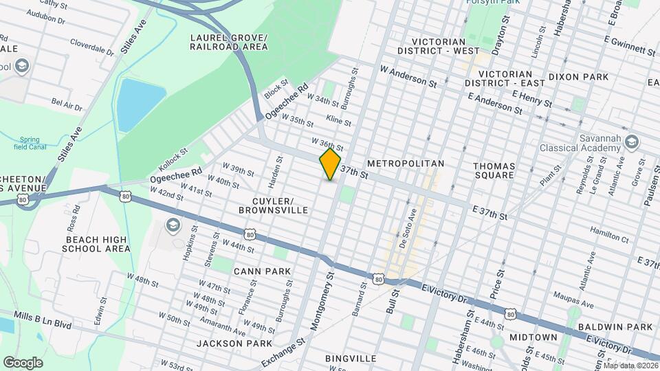 509 W 38th St Mapa y Detalles de la Ubicación