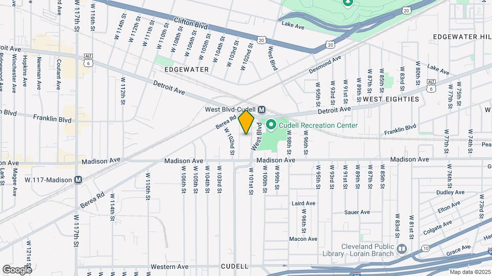 1448 W 101st St Map and Location Details