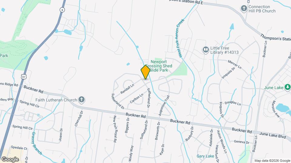 2761 Sutherland Dr Mapa y Detalles de la Ubicación