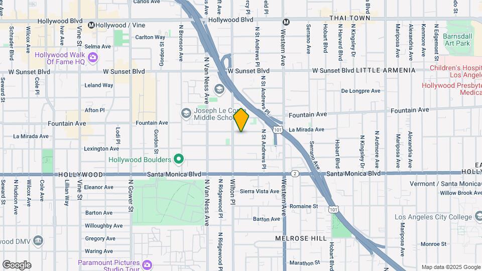 5656 La Mirada Ave Map and Location Details