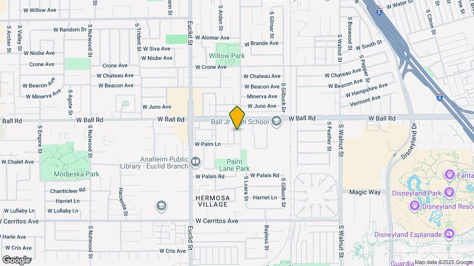 1228 S Loara St Mapa y Detalles de la Ubicación