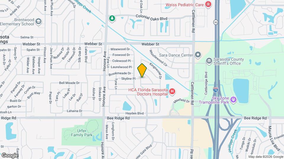 3401 Spainwood Dr Map and Location Details