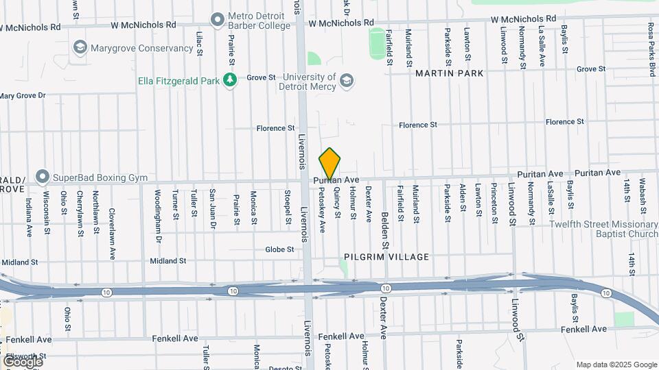 4055 Puritan Ave Map and Location Details