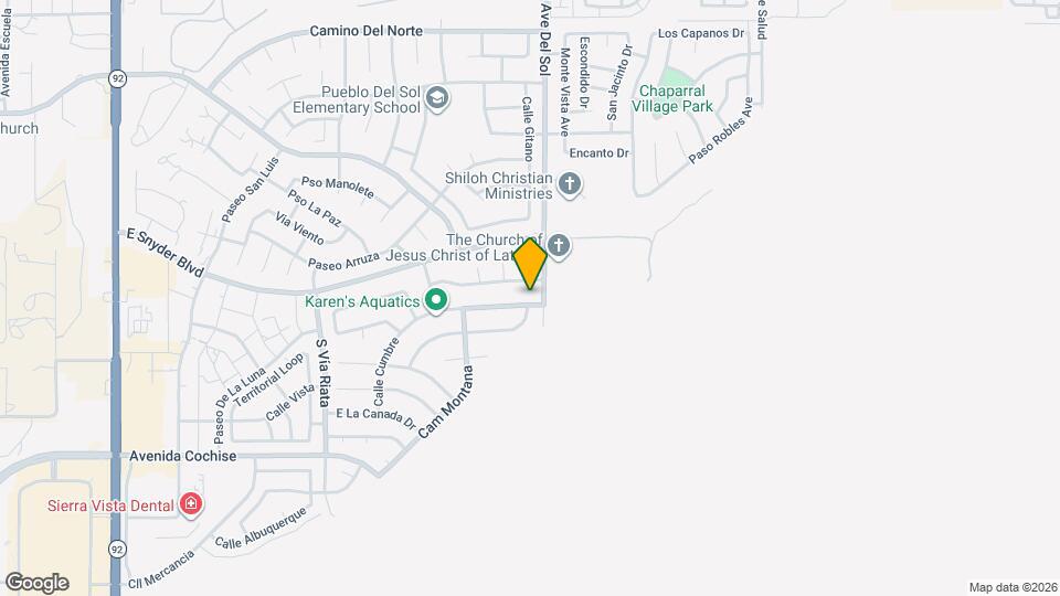 5175 E Calle Cumbre Map and Location Details