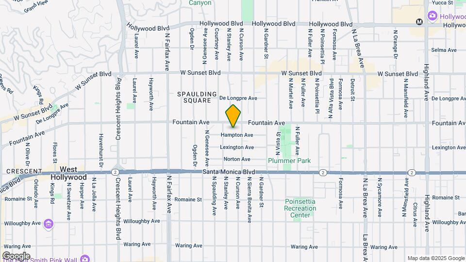 7621 Hampton Ave Mapa y Detalles de la Ubicación