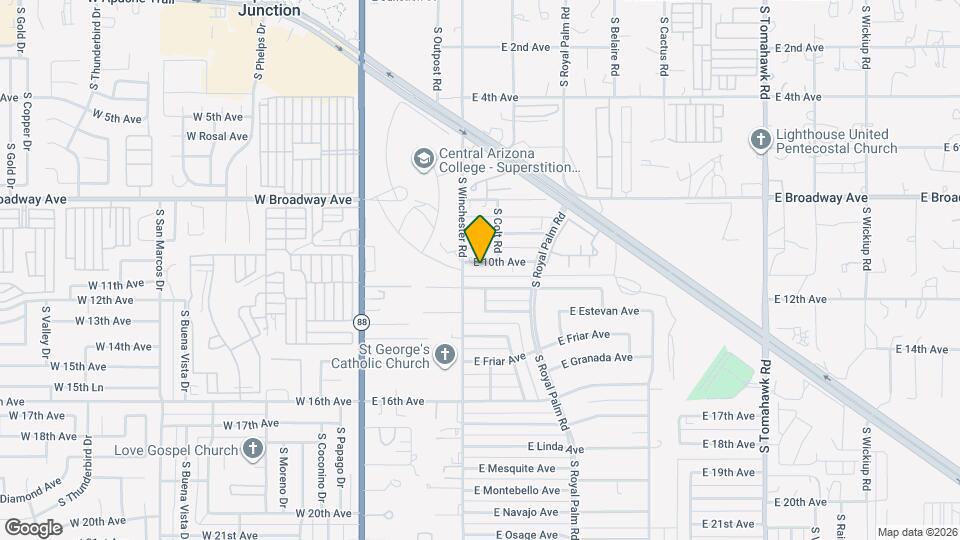 465 E 10th Ave, Unit Unit B Map and Location Details