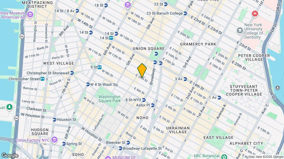 56 E 11th St Map and Location Details