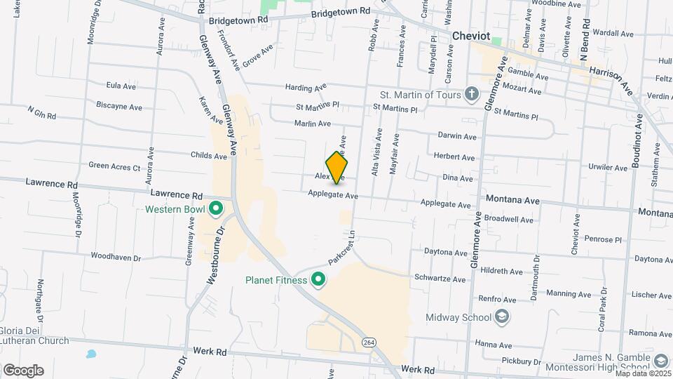 4216 Applegate Ave, Unit 1 Map and Location Details