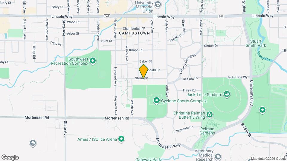 2326 Storm St Map and Location Details