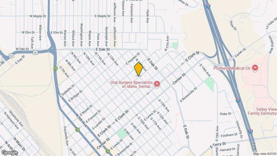 1351 E Fremont St Map and Location Details