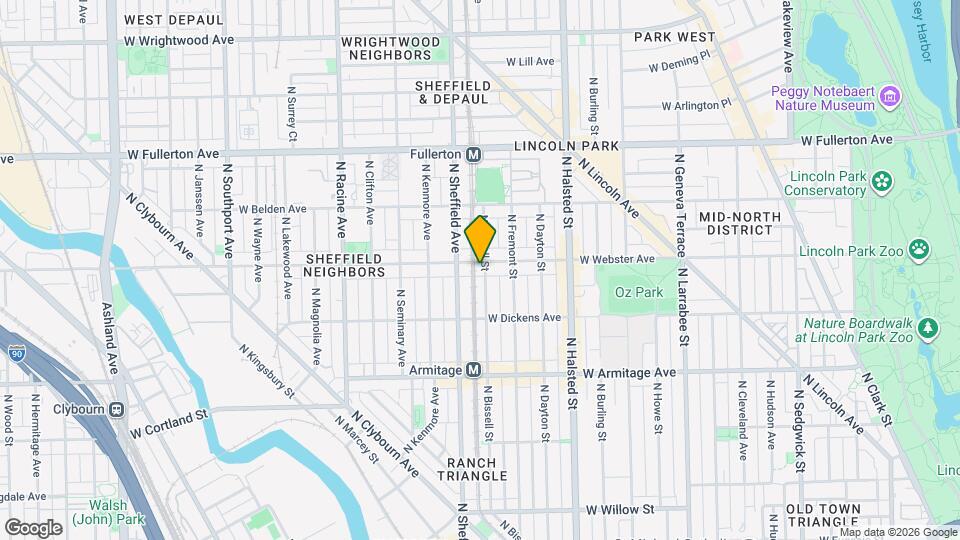 935 W Webster Ave Map and Location Details
