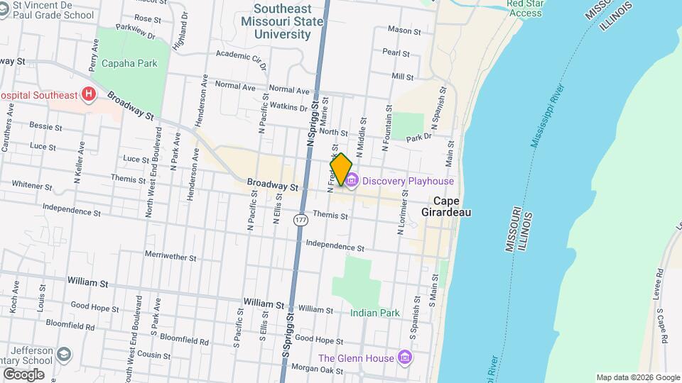 520 Broadway St Map and Location Details