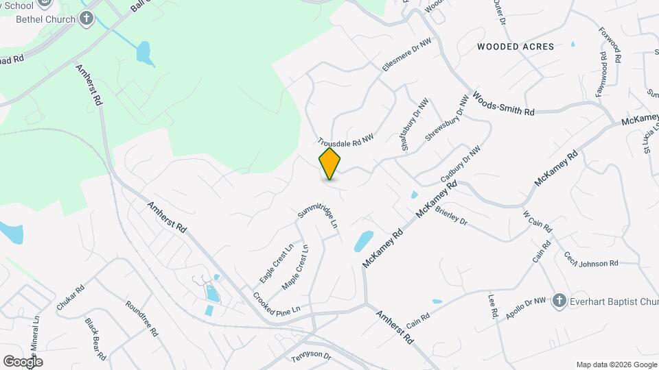 5712 Walden Woods Ct NW Map and Location Details
