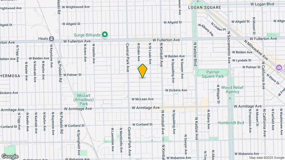 3528 W Shakespeare Ave Mapa y Detalles de la Ubicación