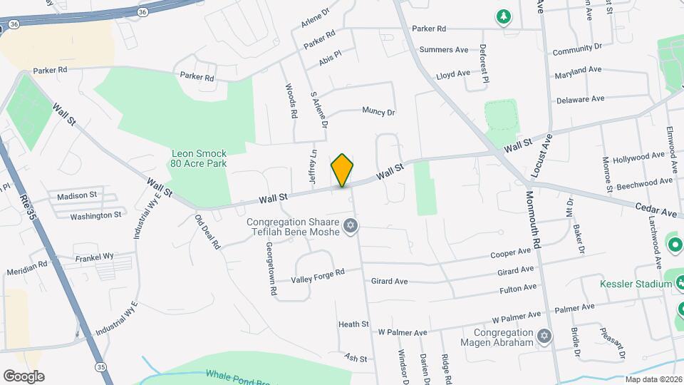 550 Wall St Map and Location Details