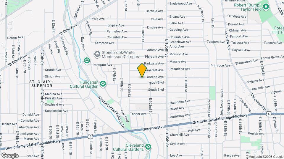 10102 Ostend Ave Map and Location Details