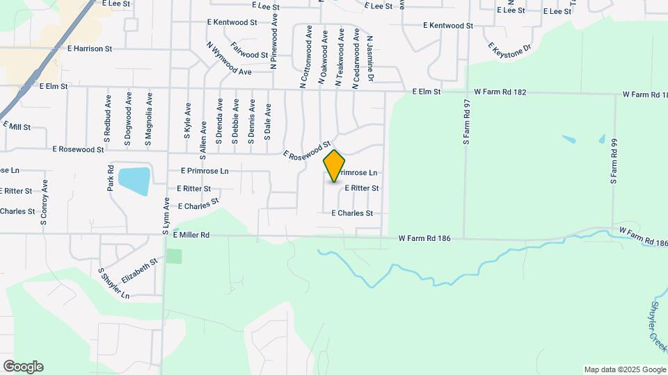 419 S Sherwood Ave Map and Location Details