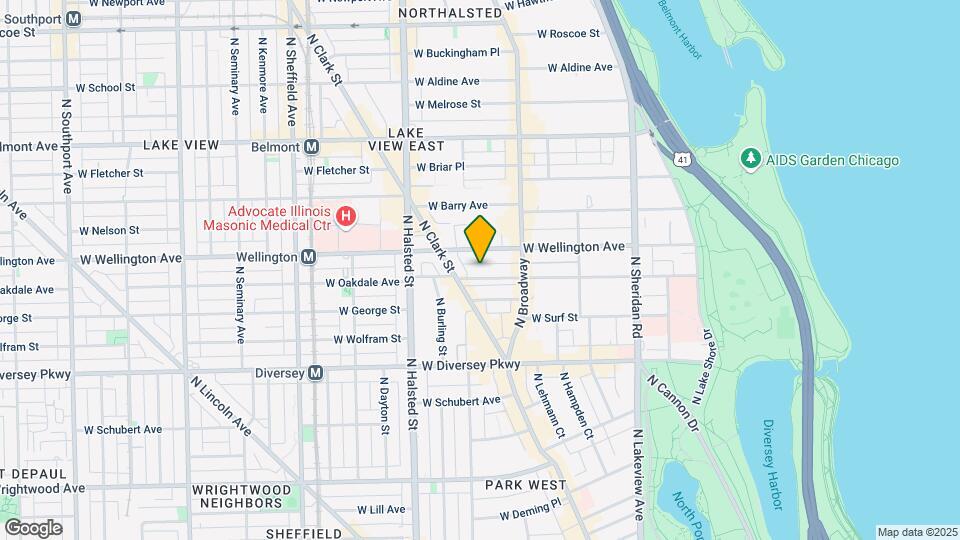 644 W Oakdale Map and Location Details