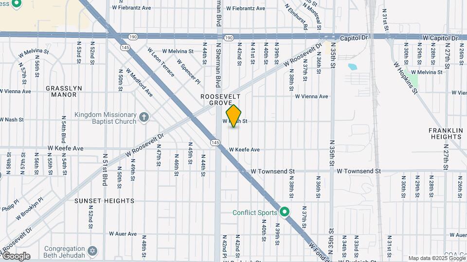 3621 N 42nd St-Unit -upper Map and Location Details