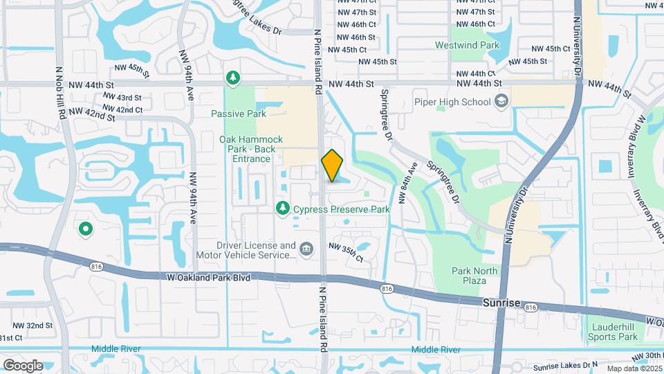 8797 NW 39th St Map and Location Details