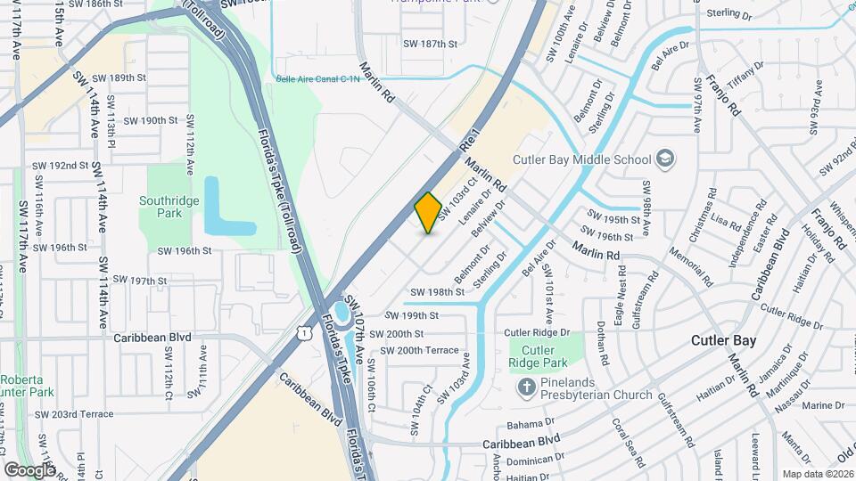 19601 SW 103rd Ct Map and Location Details