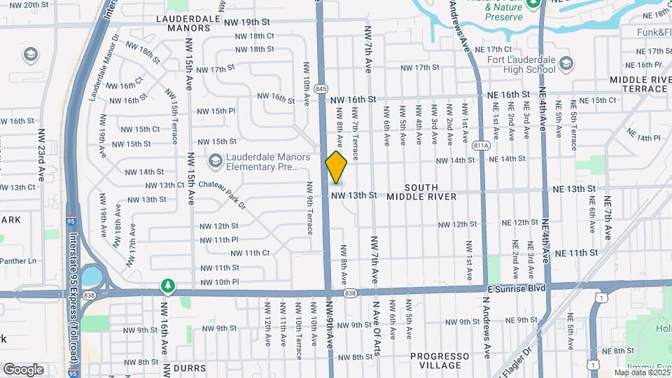 1305 NW 8th Ave Map and Location Details