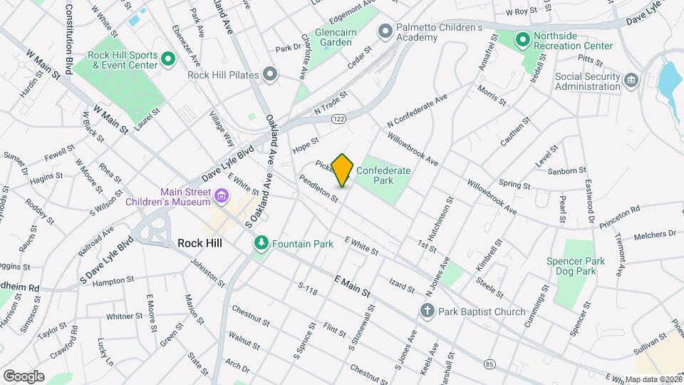 311 N Confederate Ave Map and Location Details