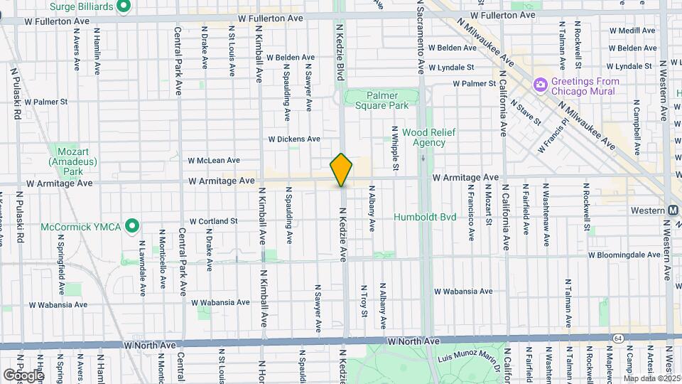 1946 N Kedzie Ave Map and Location Details