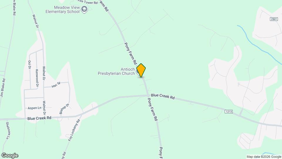 1780 Pony Farm Rd Map and Location Details