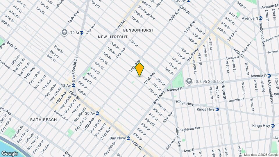 2053-2078 78th St, Unit 1F Map and Location Details