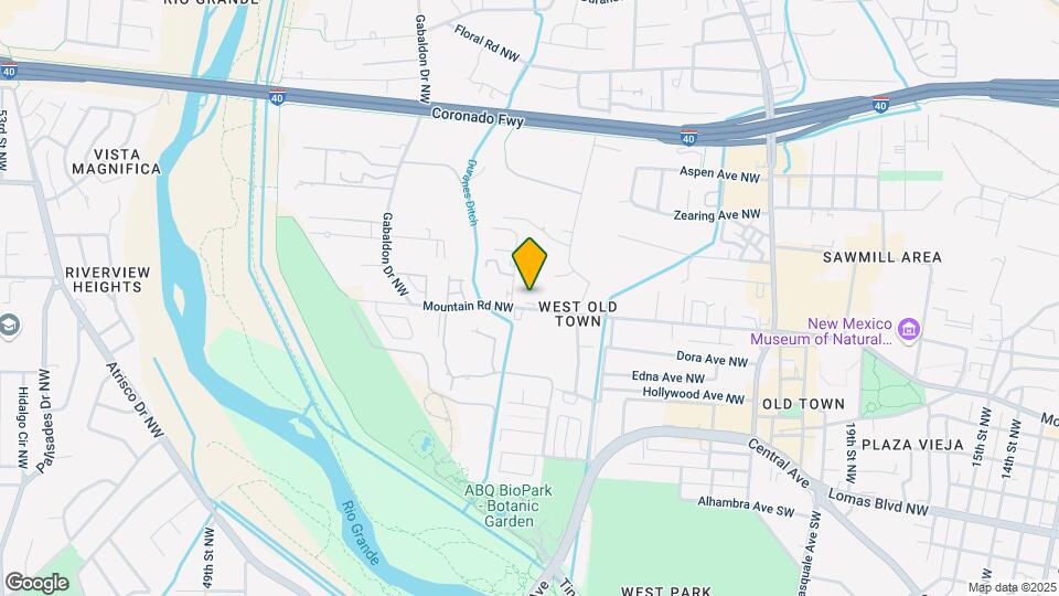 2801 Mountain Rd NW Map and Location Details