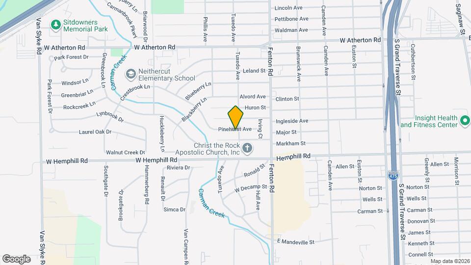 1205 Pinehurst Ave Map and Location Details