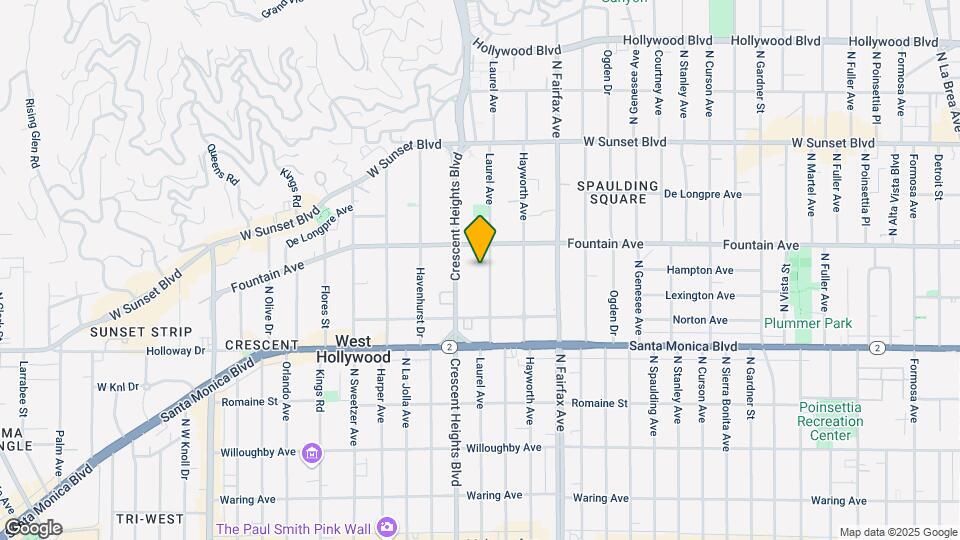 1261 N Laurel Ave Mapa y Detalles de la Ubicación